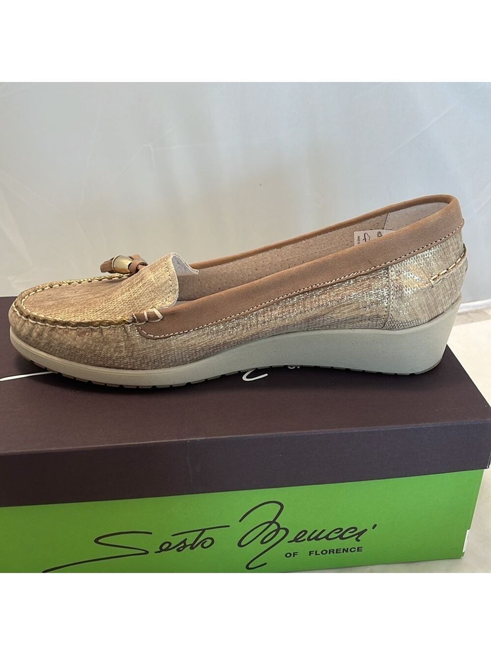 Sesto Meucci of Florence Laela Loafer Wedge - Picture 9 of 16